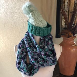 NWT Circle Scarf & Matching Hat